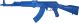 AK47 Weighted Blue Training Long Gun by Ring's Blueguns