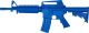 M4 COMMANDO Closed Stock Weighted Blue Training Long Gun by Ring's Blueguns