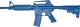 M4 COMMANDO Open Stock, Fwd Rail Weighted Blue Training Long Gun by Ring's Blueguns