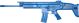 FN SCAR16S Closed Stock Weighted Blue Training Long Gun by Ring's Blueguns