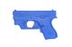 GLOCK 42 w/C.T. Green Laser Weighted Blue Training Gun by Ring's Blueguns