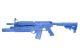 M4 COMMANDO Flat Top, Fwd Rail, M203 Grenade Launcher Blue Training Long Gun by Ring's Blueguns