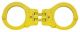 Peerless Handcuffs Peerless Model 850 Hinged Handcuffs - Yellow Finish