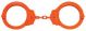 Peerless Handcuffs Peerless Model 7030 Oversize Chain Link Handcuffs - Orange Finish